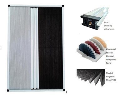 Pleated Mesh Combine Honeycomb Gluggi